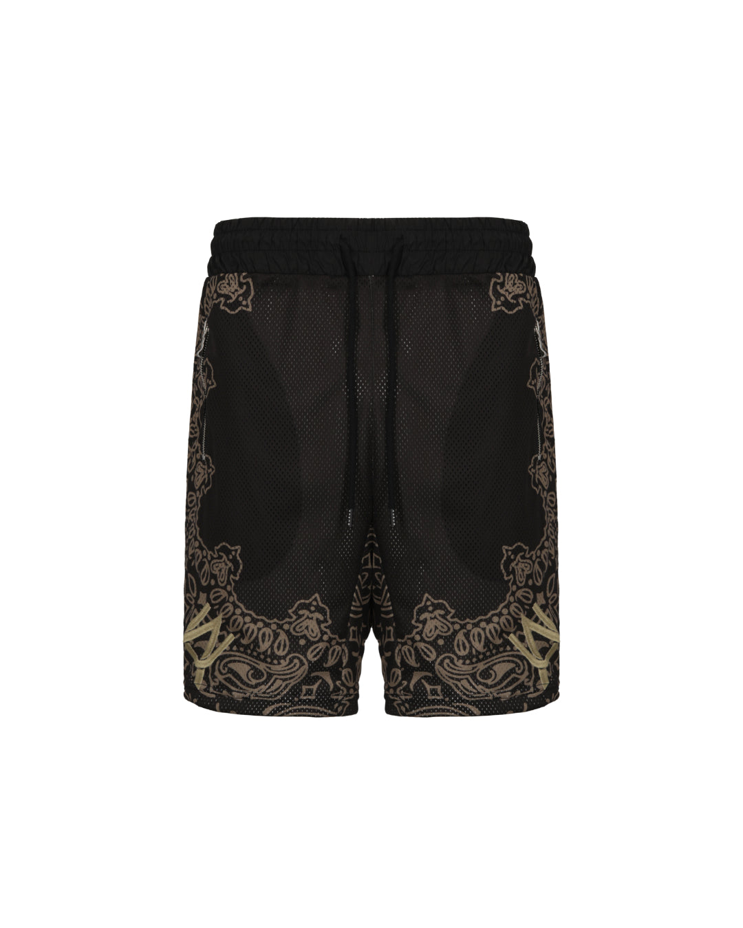 Black Bandana Shorts