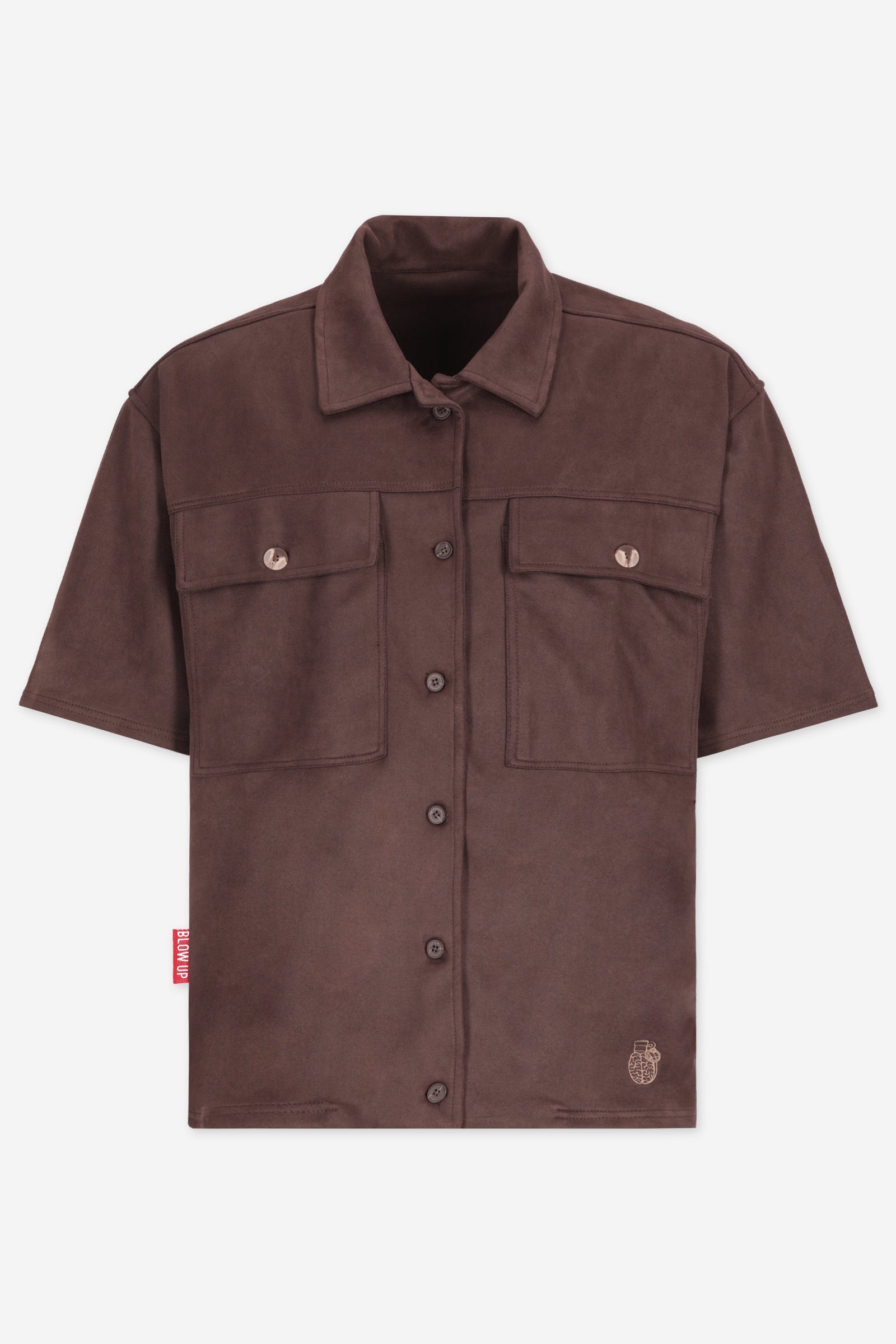 WESTERN BROWN OVERSIZED SHIRT