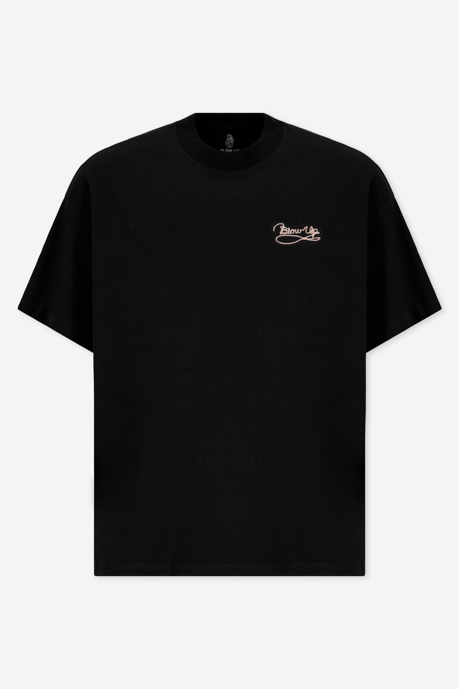 LASSO REGULAR FIT BLACK T-SHIRT