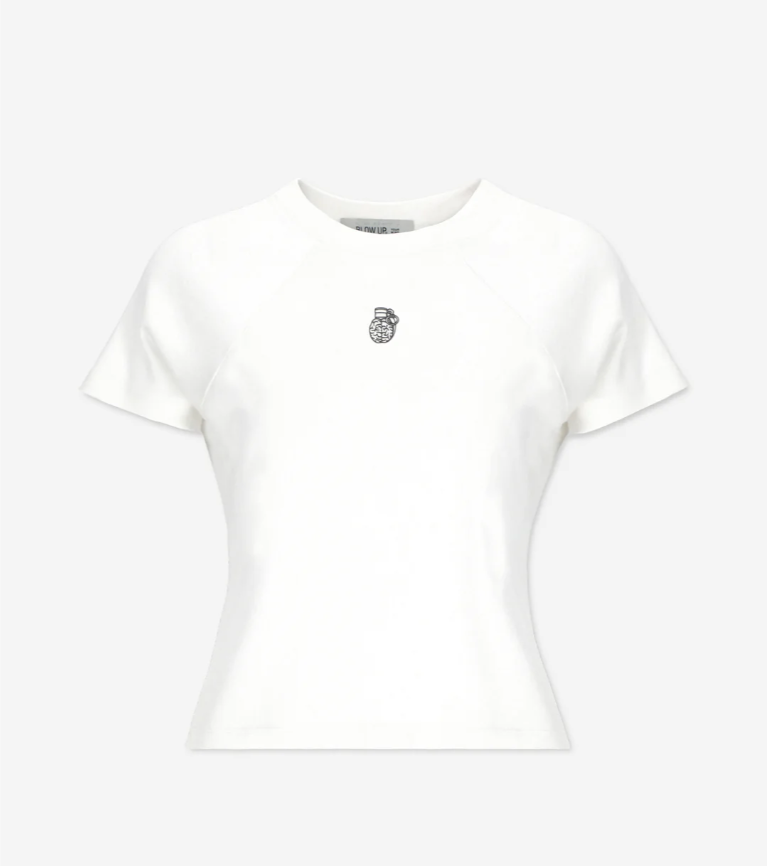 SHORT SLEEVE IVORY TOP