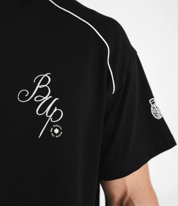 WAVE BLACK REGULAR T-SHIRT