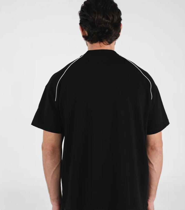 WAVE BLACK REGULAR T-SHIRT