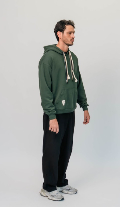 LACES GREEN HOODIE