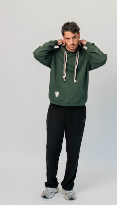 LACES GREEN HOODIE