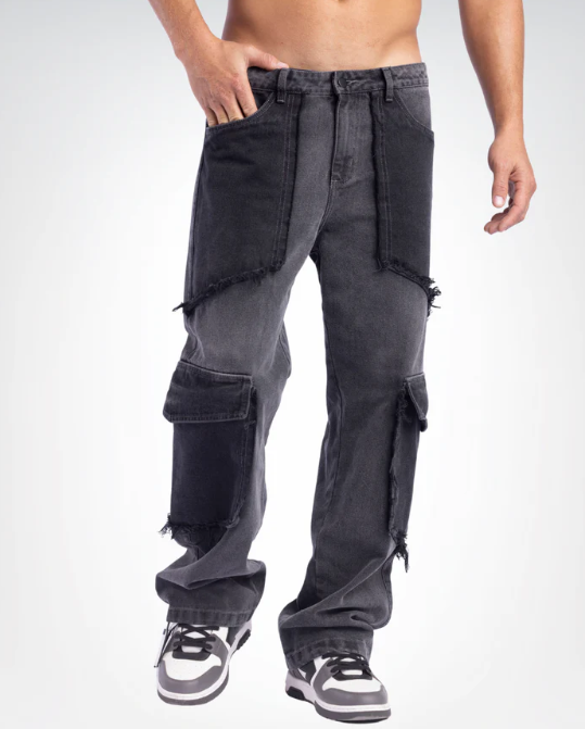 HIDDEN WASHED GRAY JEAN