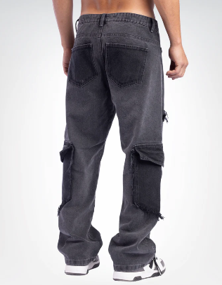 HIDDEN WASHED GRAY JEAN