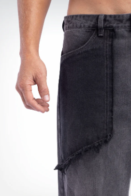 HIDDEN WASHED GRAY JEAN