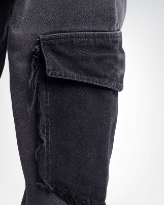 HIDDEN WASHED GRAY JEAN