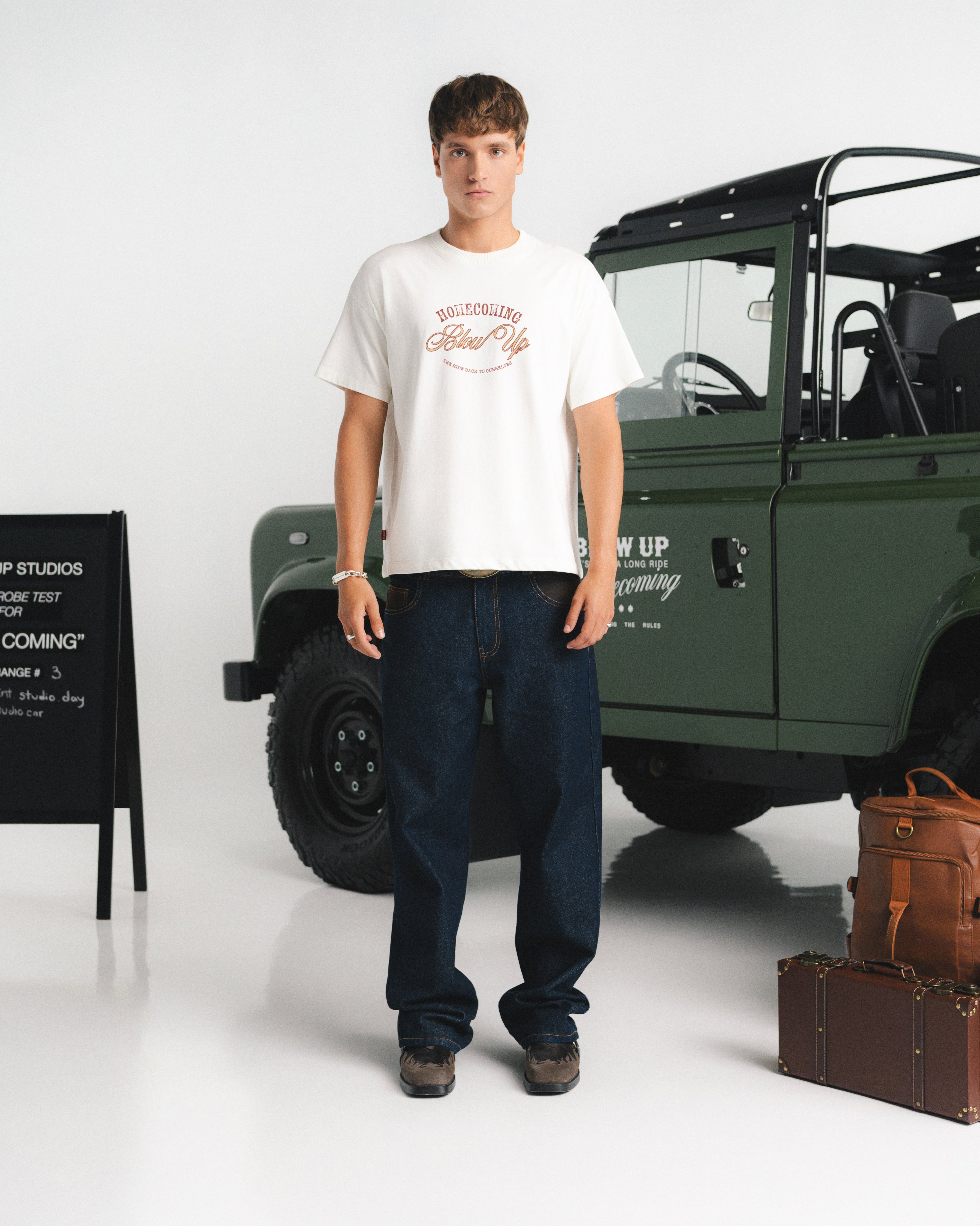 THE RIDE REGULAR FIT IVORY T-SHIRT