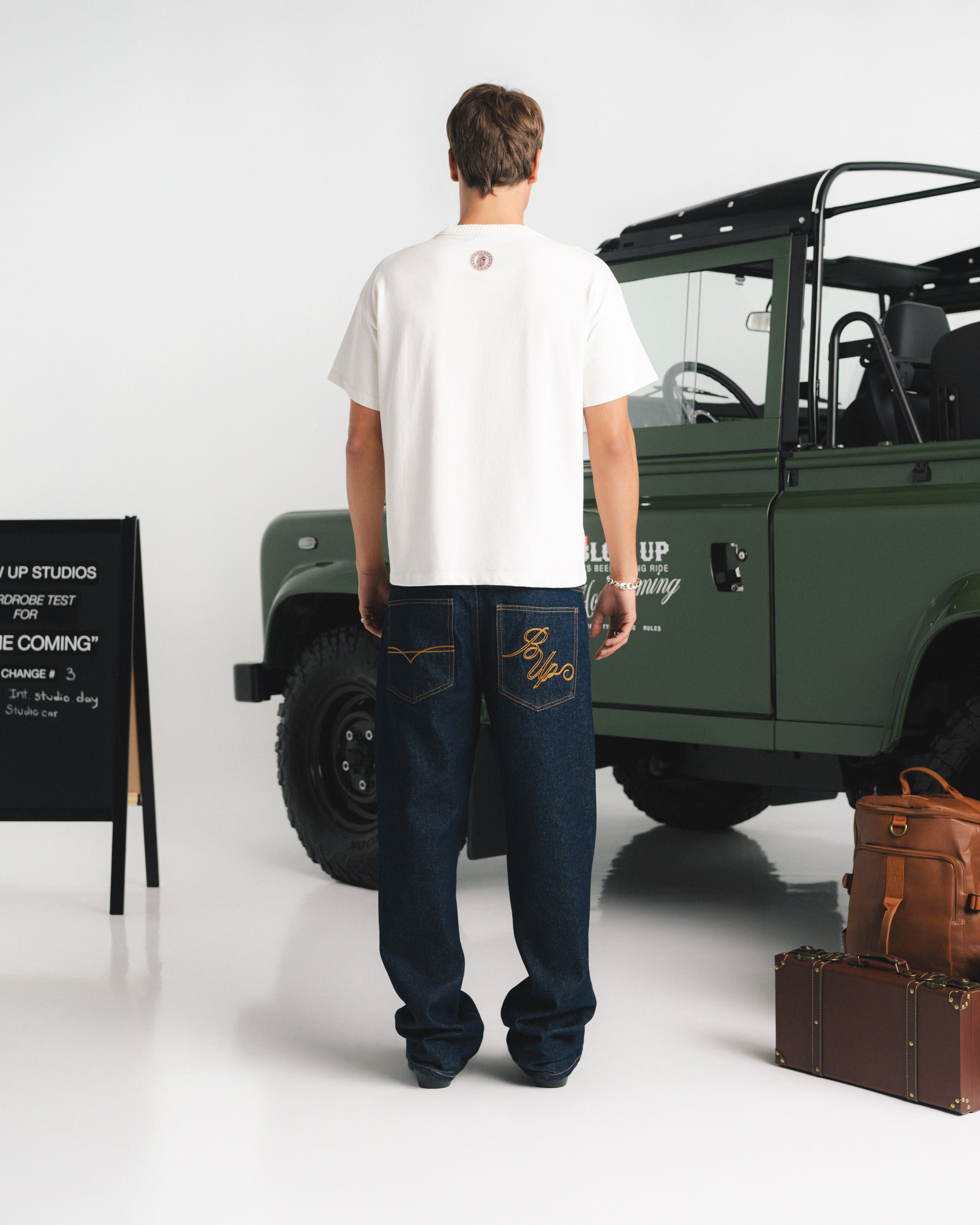 THE RIDE REGULAR FIT IVORY T-SHIRT
