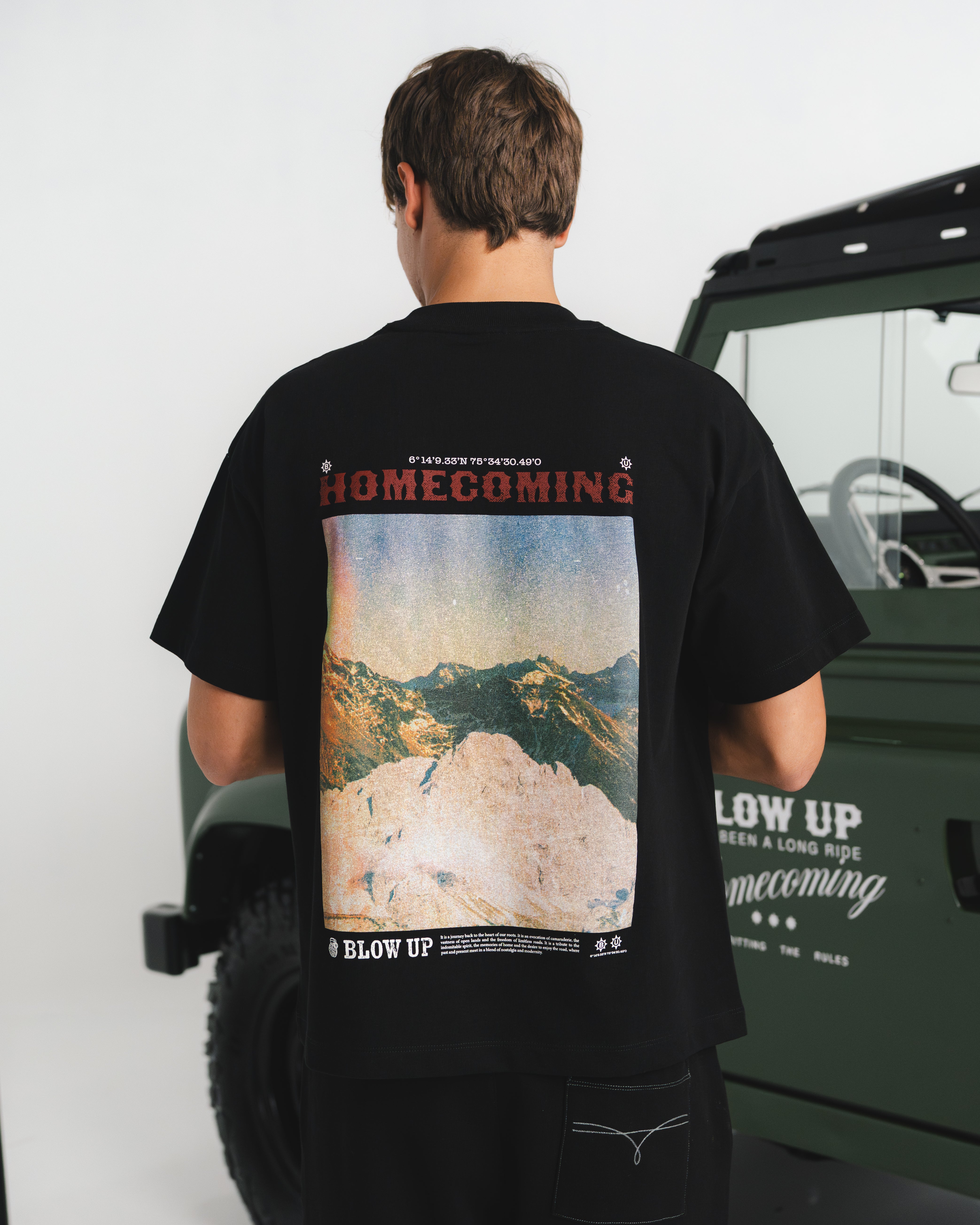 HIGH PEAKS REGULAR FIT BLACK T-SHIRT