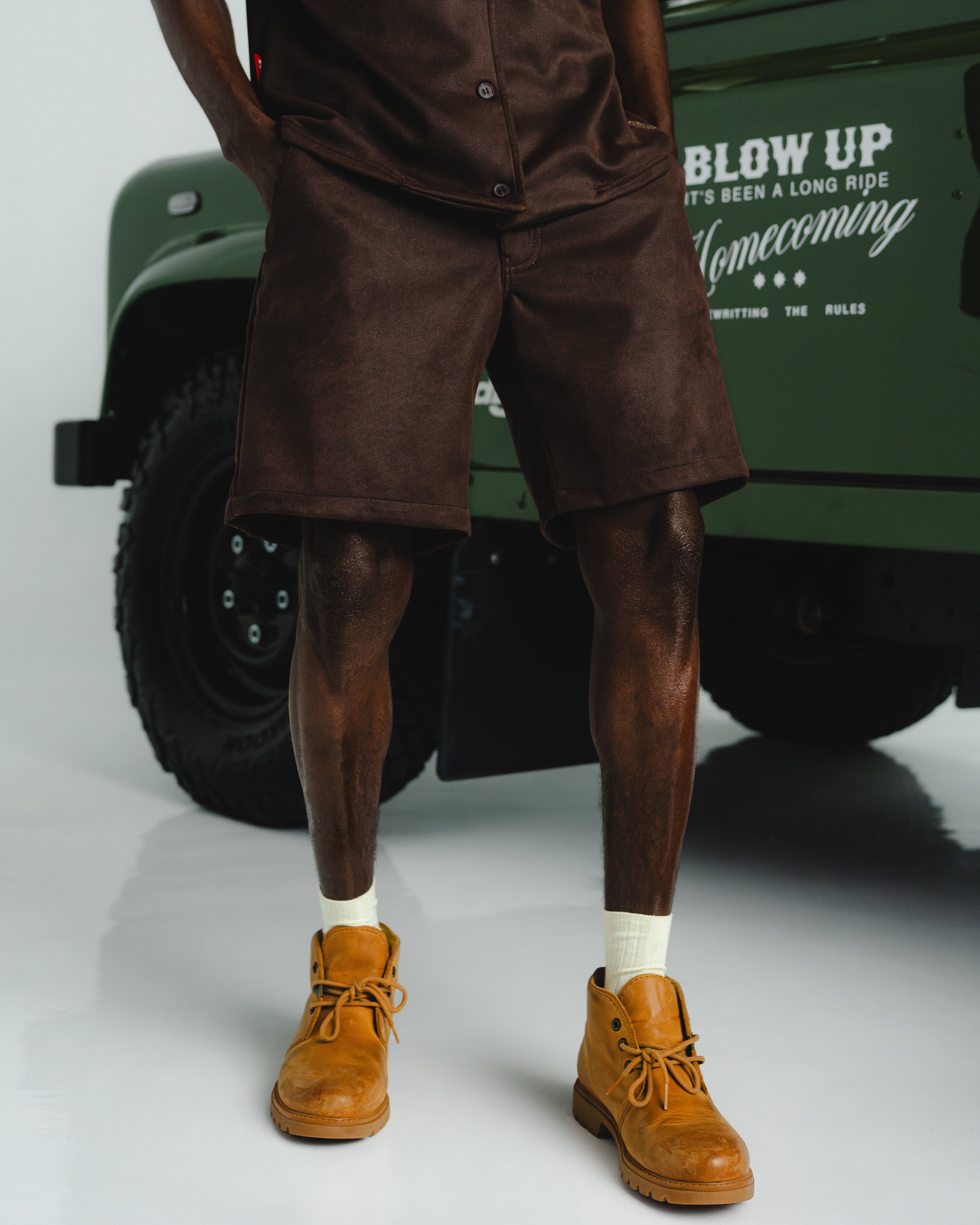 WESTERN BROWN OVERSIZED SHIRT