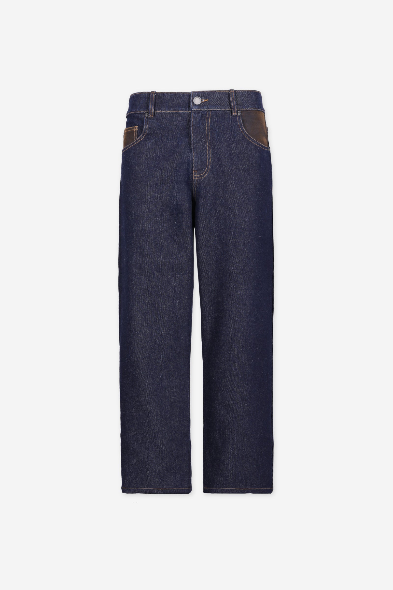 WESTERN STRAIGHT FIT BLUE JEAN