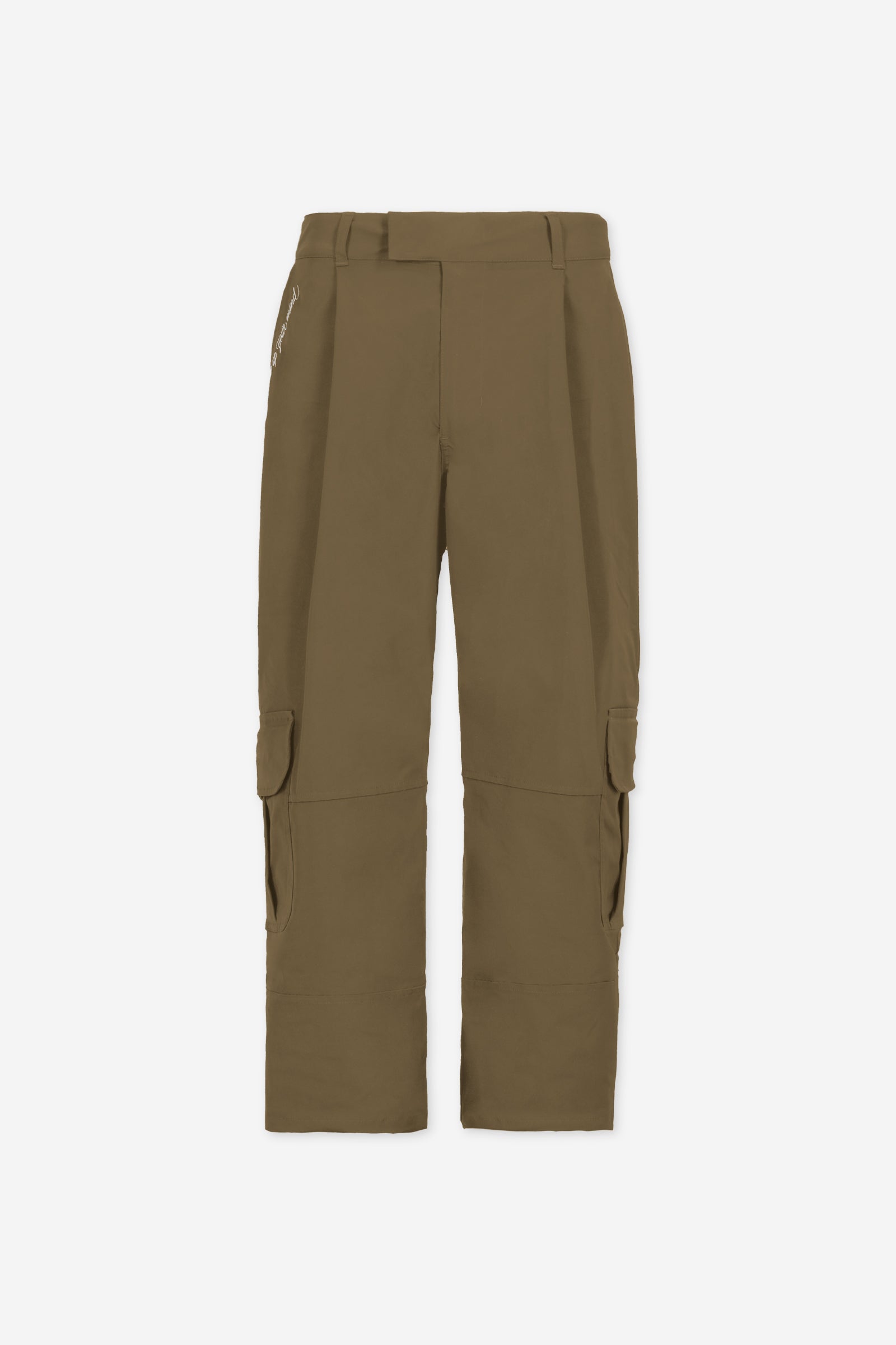 WESTERN OLIVE WIDE CARGO PANTS